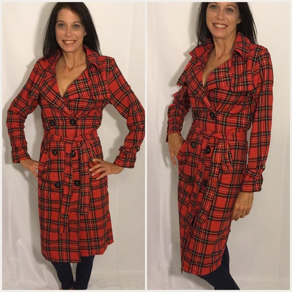 Jackets & Blazers - Just Arrived ❤️ Last 1 Large Plaid Trench Coat